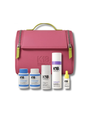 מארז K18 לשיקום וטיפוח השיער | ערכת מיני עם תיק ממותג